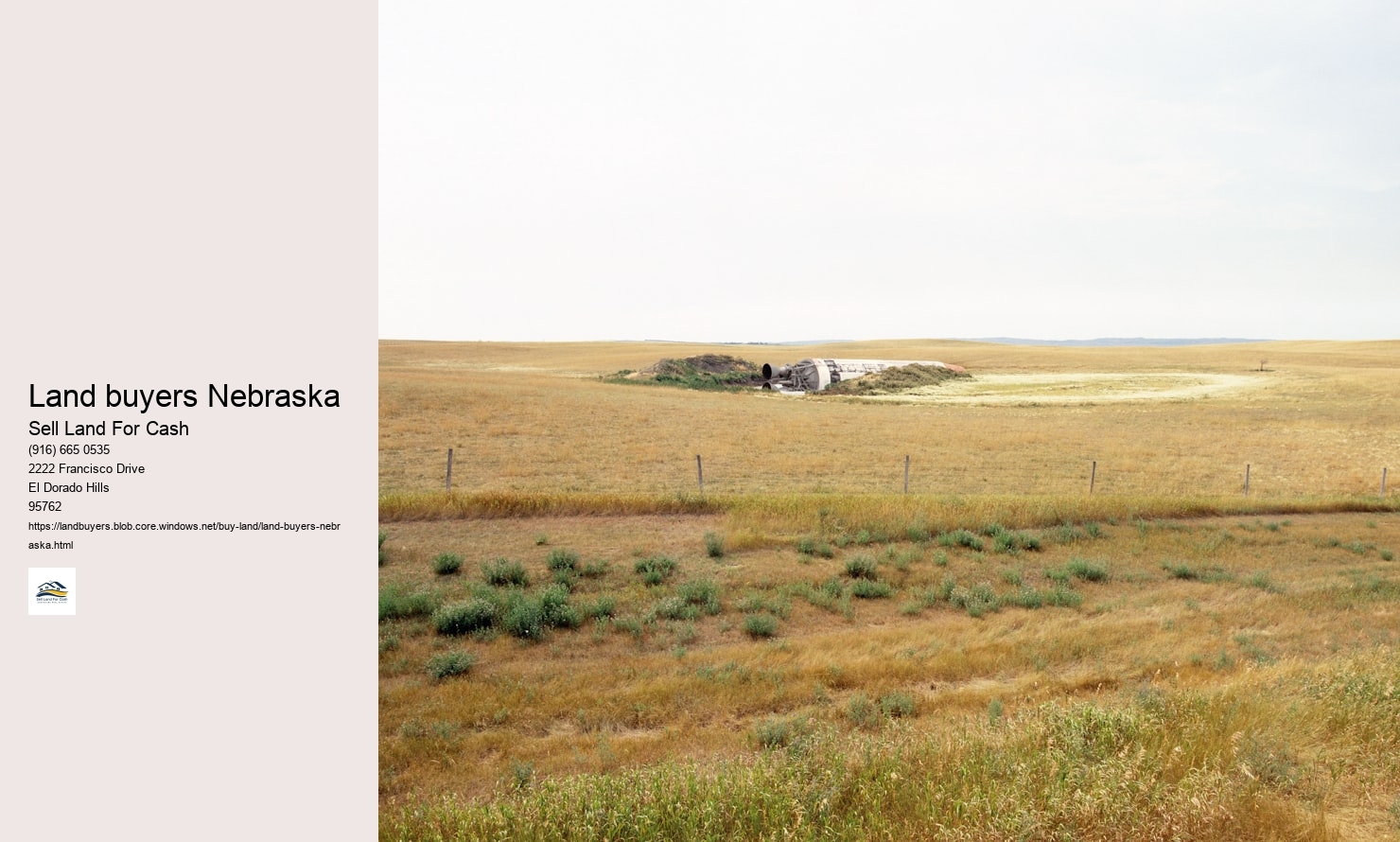 Land buyers Nebraska