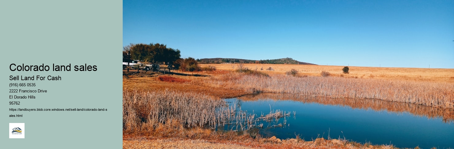 Colorado land sales